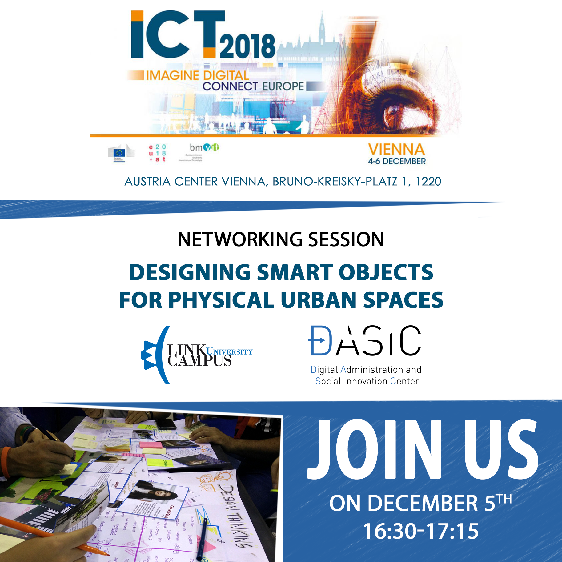 I ricercatori del Dasic a Vienna per l’evento ICT 2018